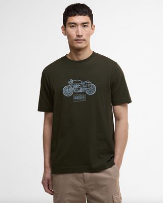 T-Shirt Barb Intern Morris Motorbike Sage