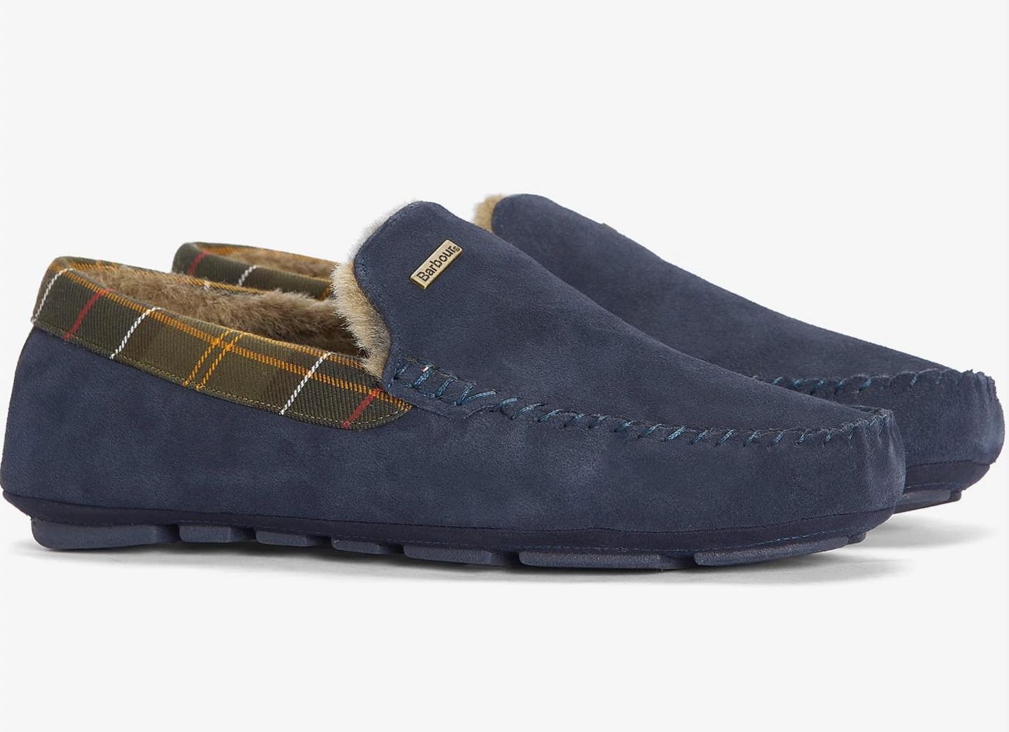Barbour Monty Chaussons Navy Pour Hommes