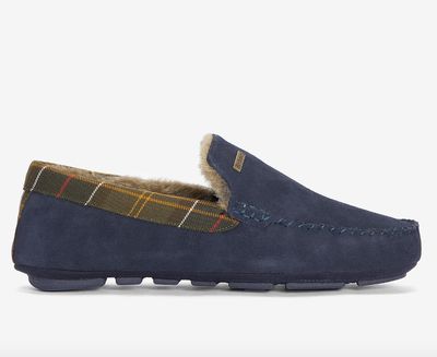 Barbour Monty Chaussons Navy Pour Hommes