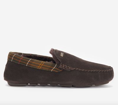 Barbour Monty Chaussons Marron Pour Hommes