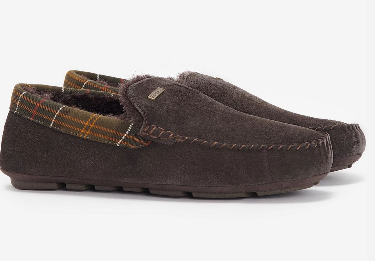 Barbour Monty Chaussons Marron Pour Hommes
