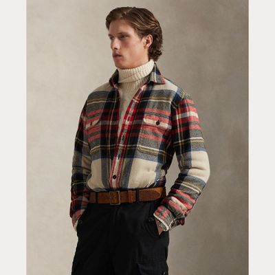 CLASSIC FIT PLAID FLANNEL WORKSHIRT
