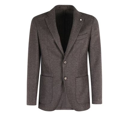 VESTON LUBIAM BRUN CHEVRONS