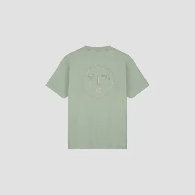 LINED FACE TEE GREEN MILIEU