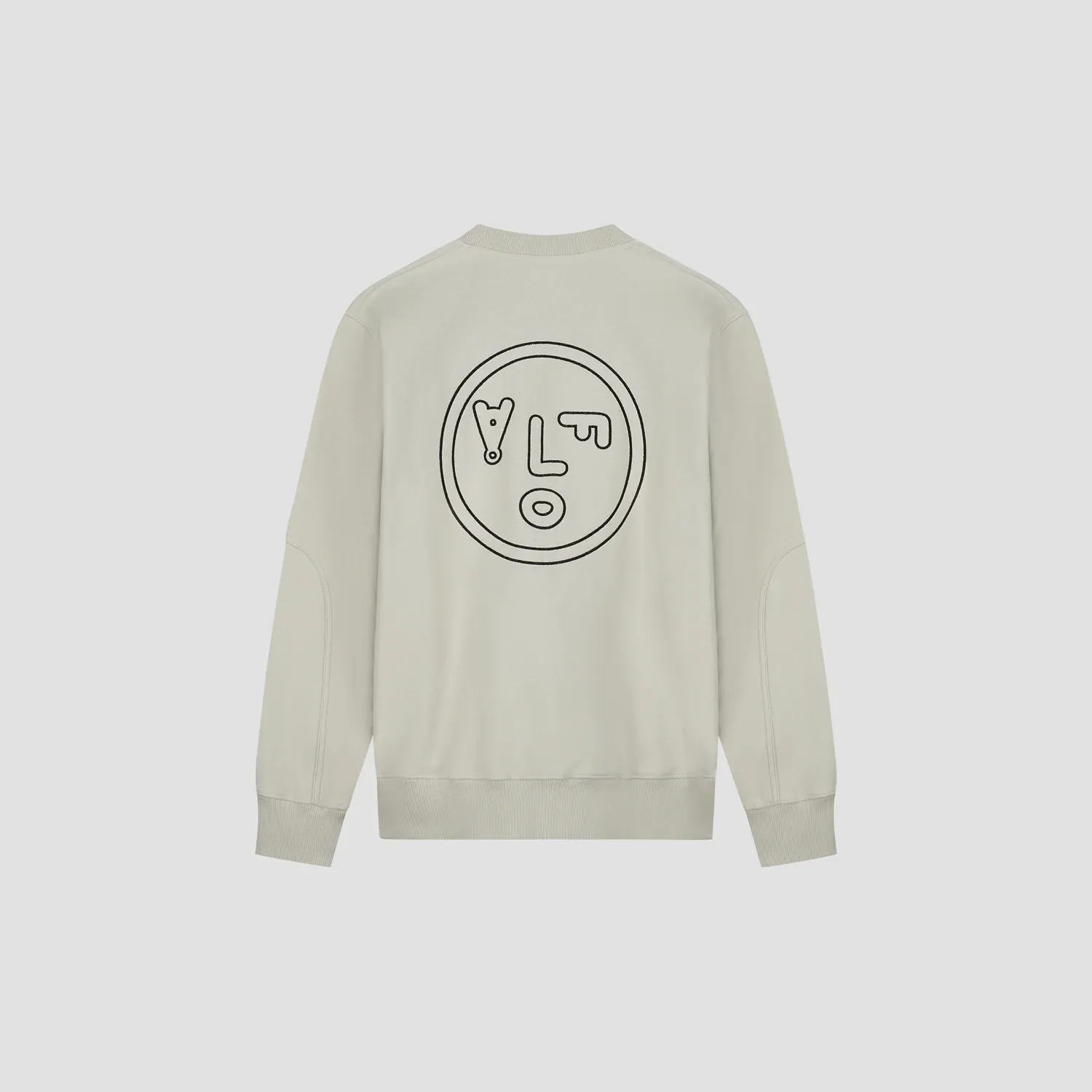 FACE CREWNECK SWEAT CEMENT