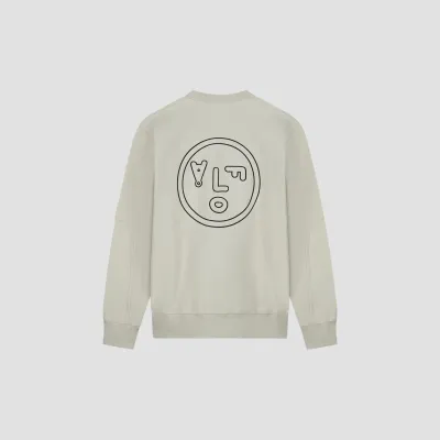FACE CREWNECK SWEAT CEMENT