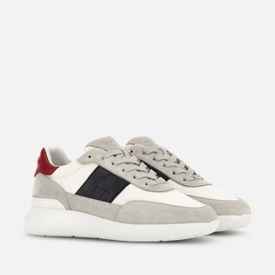 Sneakers Hogan Interactive³ Bleu Gris Rouge