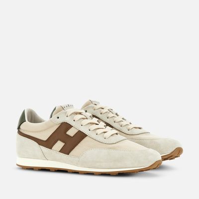 Sneakers Hogan Athletic Blanc Marron Vert