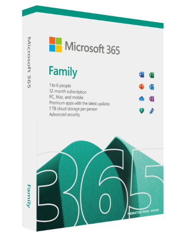 Microsoft 365 Family 1 Year Subscription