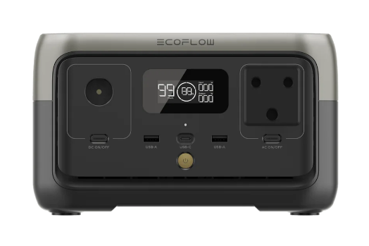 ECOFLOW RIVER 2 Portable Power Station - 256Wh LFP
battery - 300W Output 110W Solar input - SA Socket