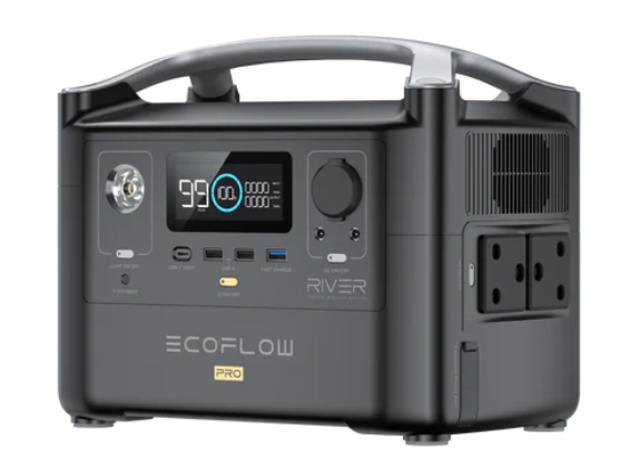 ECOFLOW RIVER PRO Portable Power Station - 720Wh Battery
- 600W output; 200W Solar; SA Socket