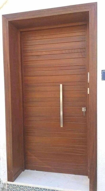 PORTE. Extérieure Bois Frêne 1,40×2,20cm