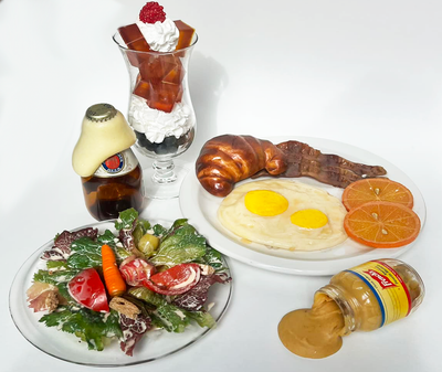 Vintage Life Size Faux Food