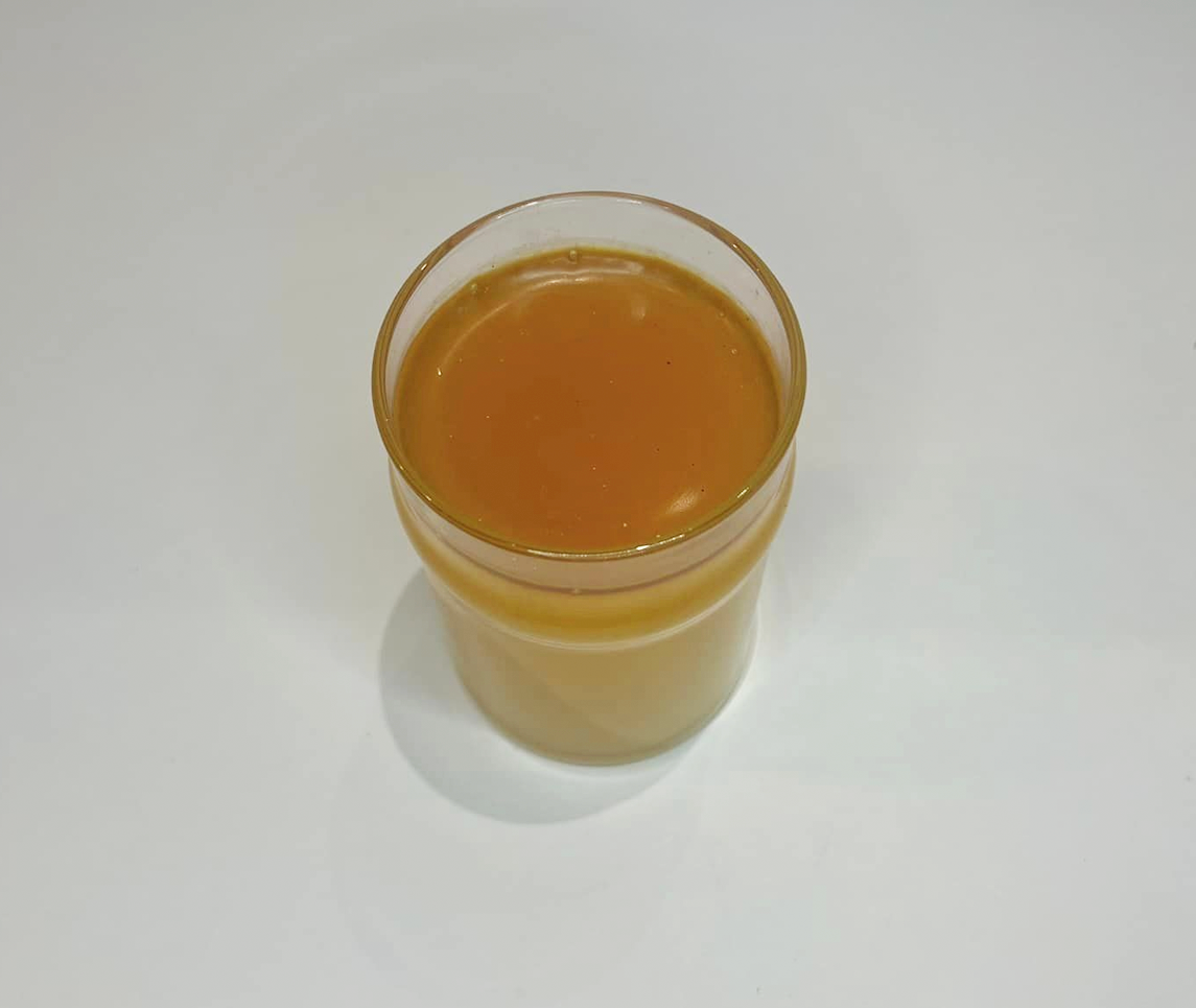 Faux Vintage Orange Juice glass