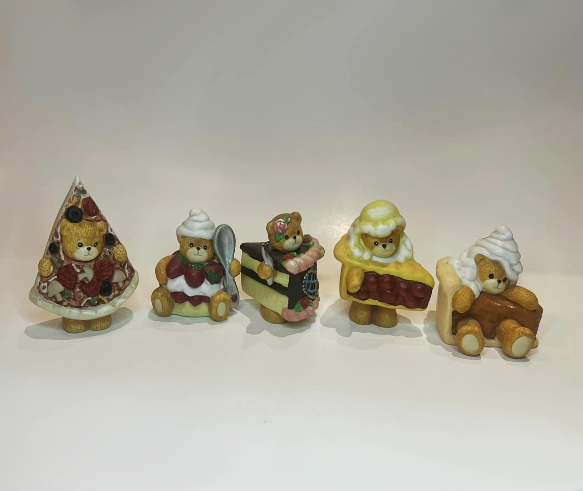 Vintage Enesco Lucy & Me Food Bears Lot