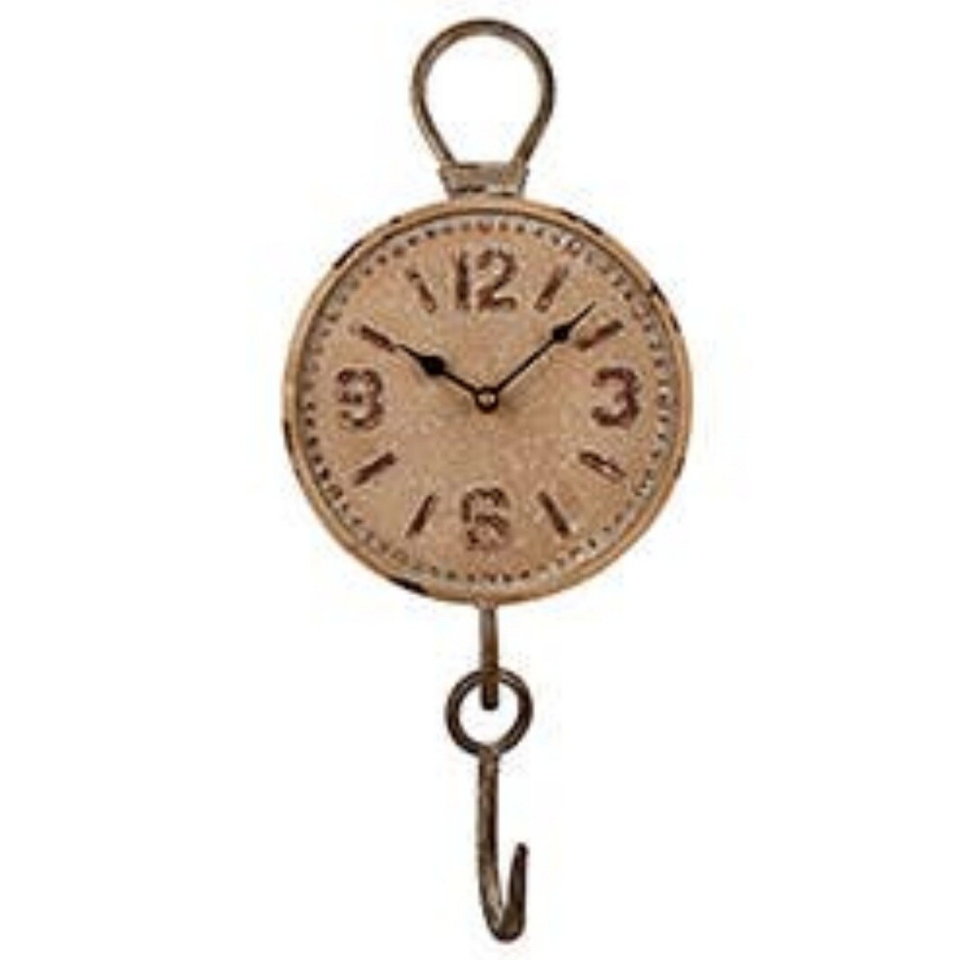 Rustic Clock - Weighing Scale