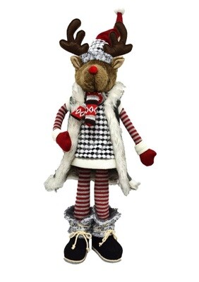 Starlight Trading Co. Ltd. - Brown Standing Red-Nosed Reindeer