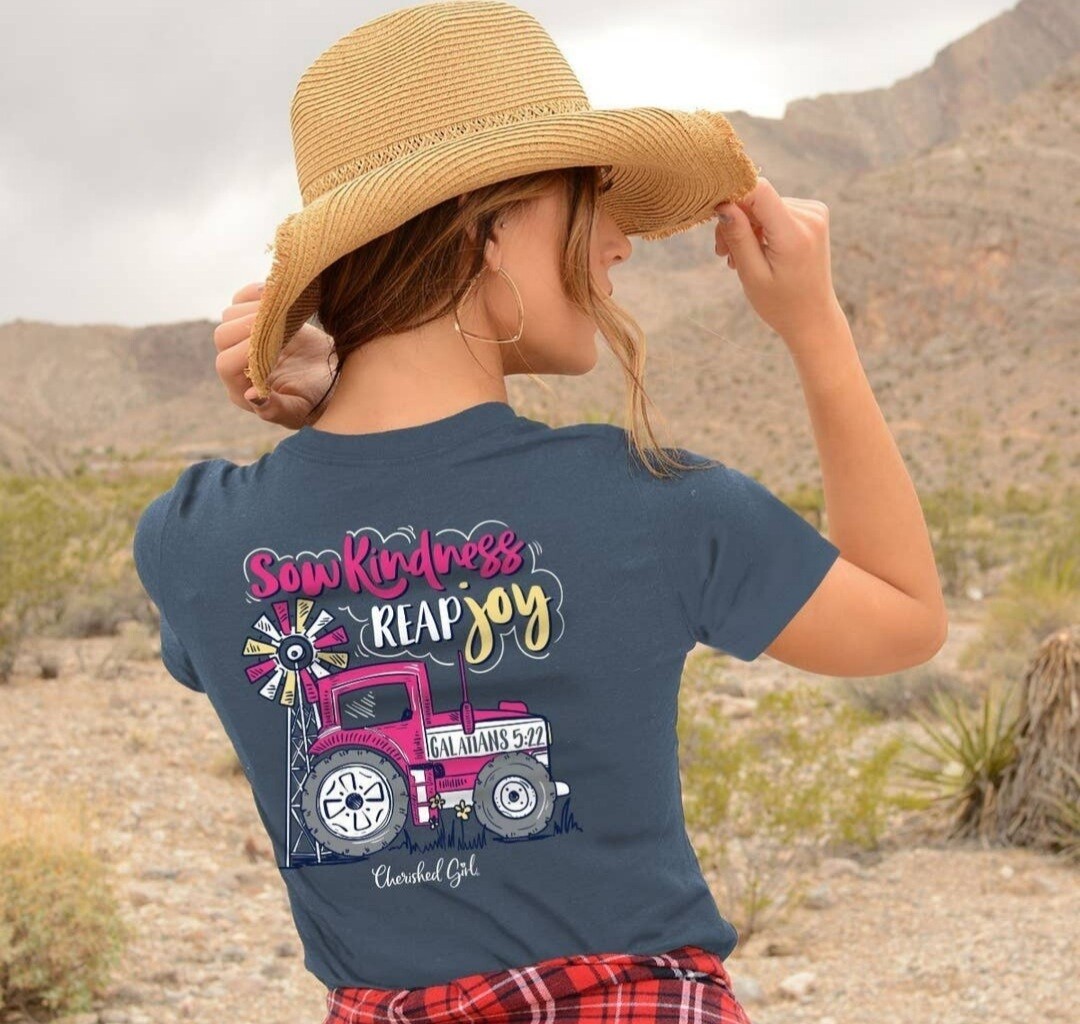 Cherished Girl Women's Tractor Tee Shirt - Large