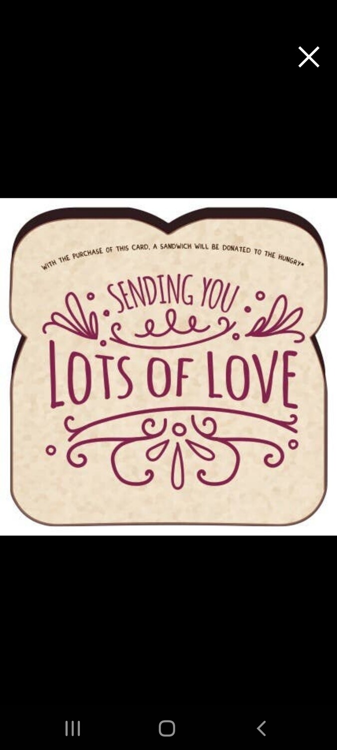 Food for Thoughts Cards - Sending You Lots Of Love Card
