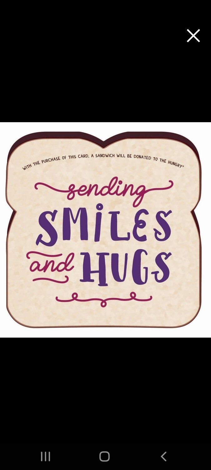 Food for Thoughts Cards - Sending Smiles and Hugs Card