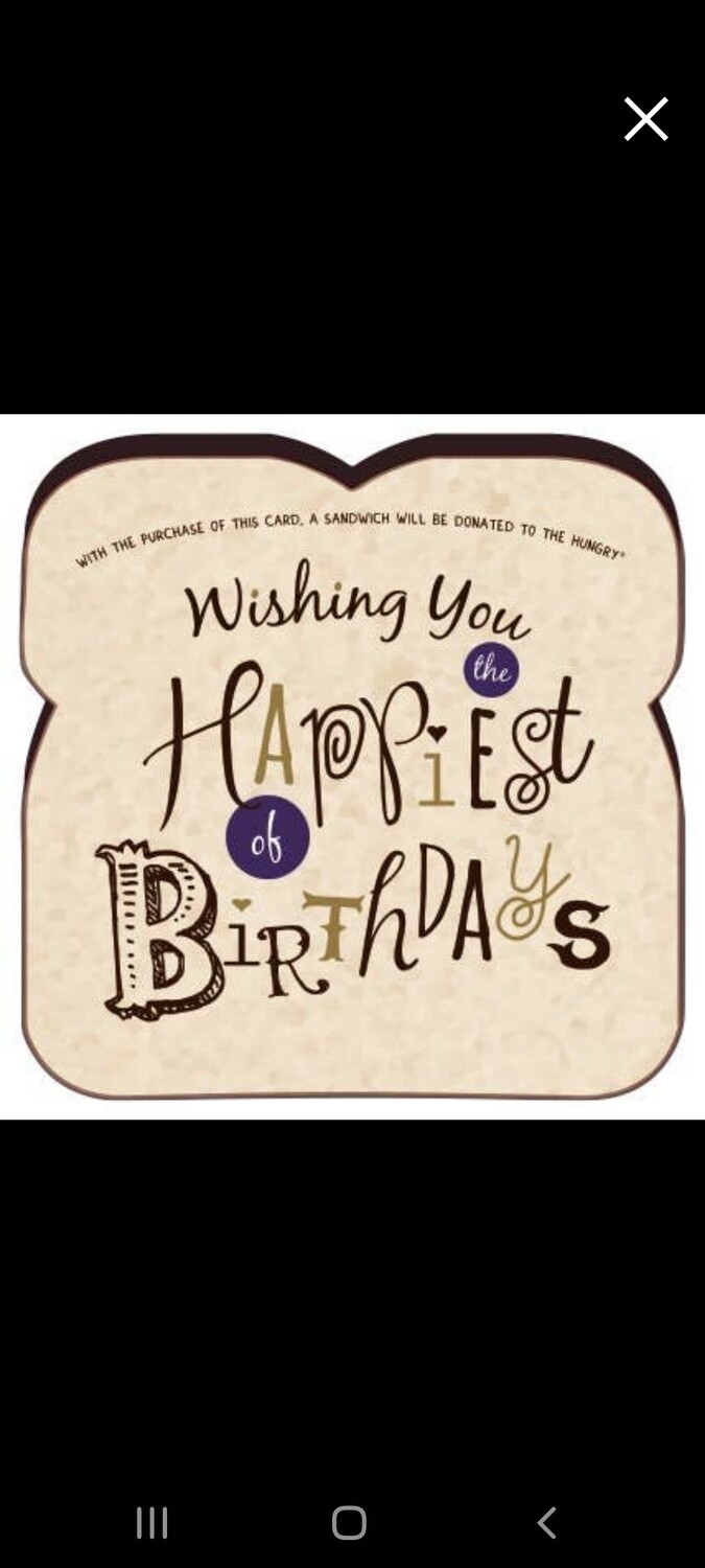 Food for Thoughts Cards - Wishing You The Happiest Of Birthdays Card
