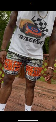 Camo Orange Shorts
