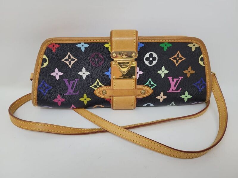 Louis Vuitton Shirley Multicolor Noir Clutch