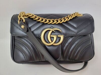 Gucci Mini Marmont Black Shoulder Bag