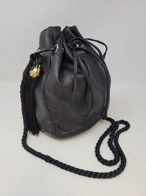 Gucci Mini Black Lambskin Bucket Bag