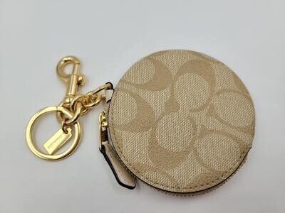 Coach Signature Coin Pouch Keychain