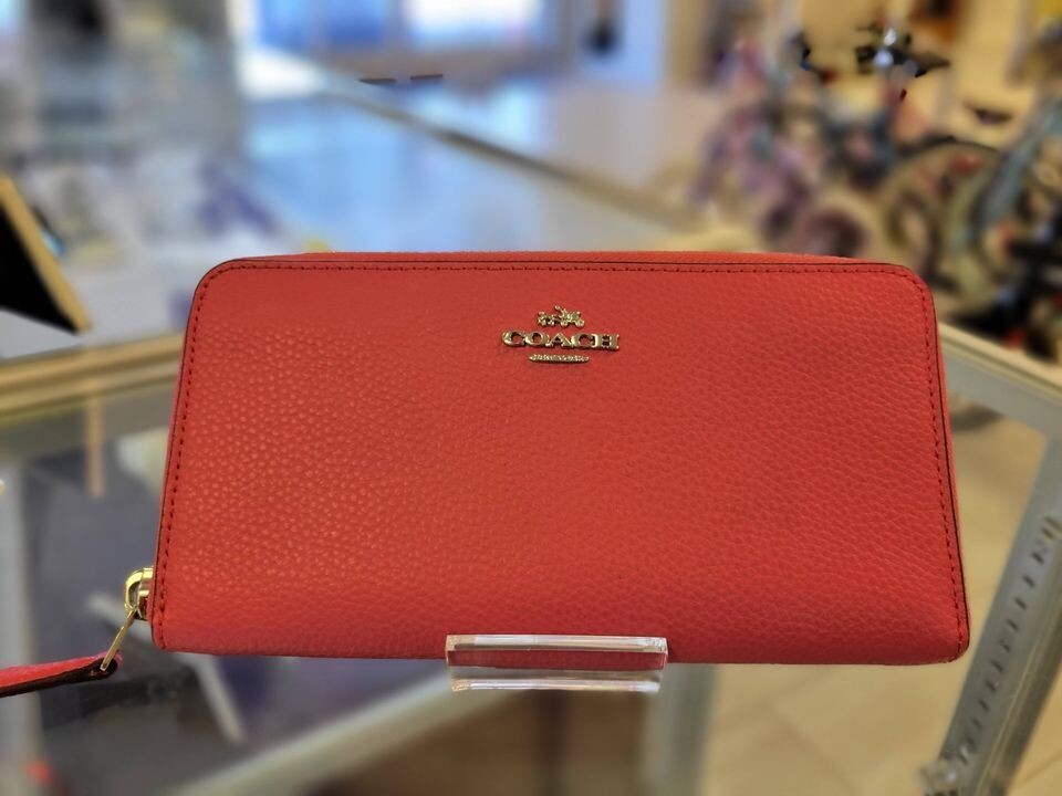 Coach Red Leather Wallet