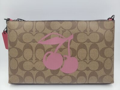 Cooach Signature Large Zipped 25 Cherry Wristlet