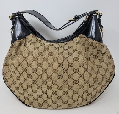 Gucci GG Signature Full Moon Hobo Handbag