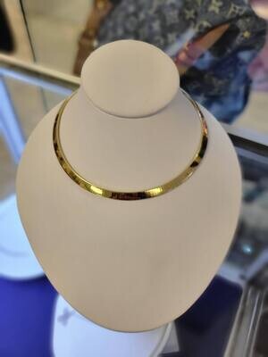 14kt Yellow Gold Omega Necklace