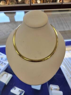 Omega Necklace 14kt Yellow Gold