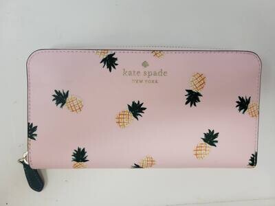 Kate Spade Pink Pineapple Continental Wallet