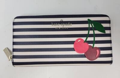 Kate Spade Striped Bing Cherry Wallet