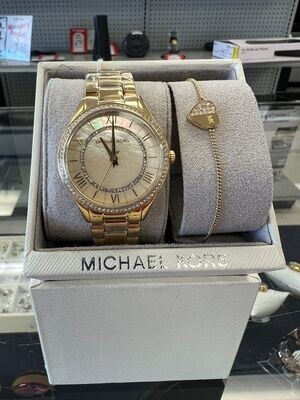Michael Kors Ladies Watch & Bracelet Gift Set MK-4464