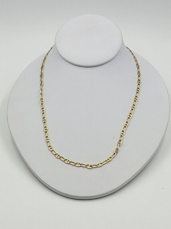 14kt Yellow Gold 18" 4mm GC Link Necklace