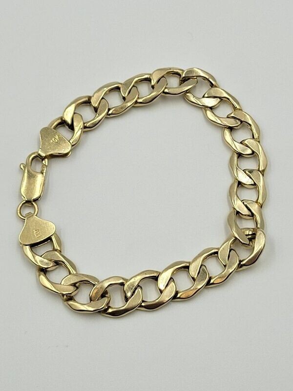 10kt Yellow Gold 8.5" 11mm Cuban Link Bracelet