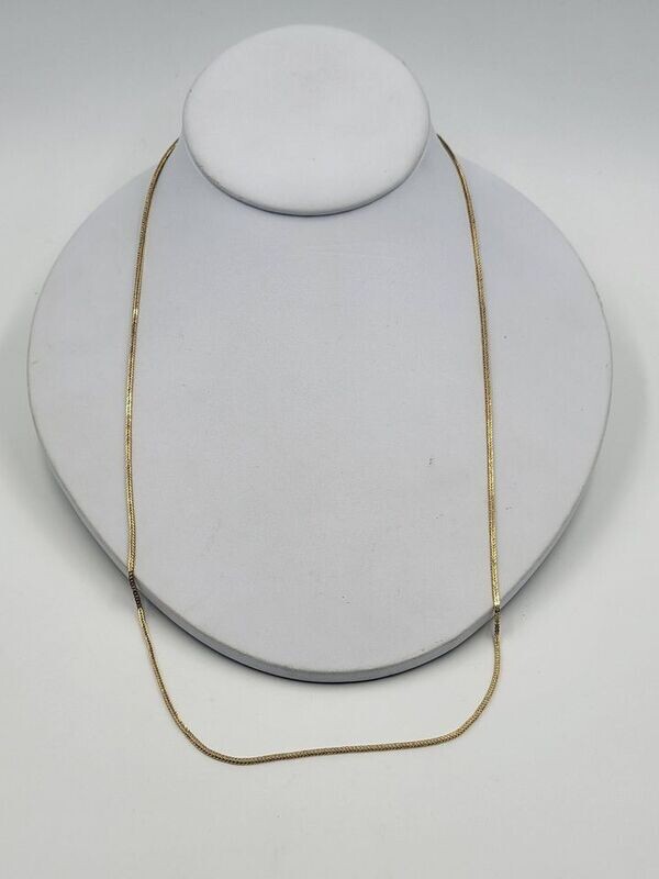 14kt Yellow Gold 24" 2mm Wheat Link Necklace