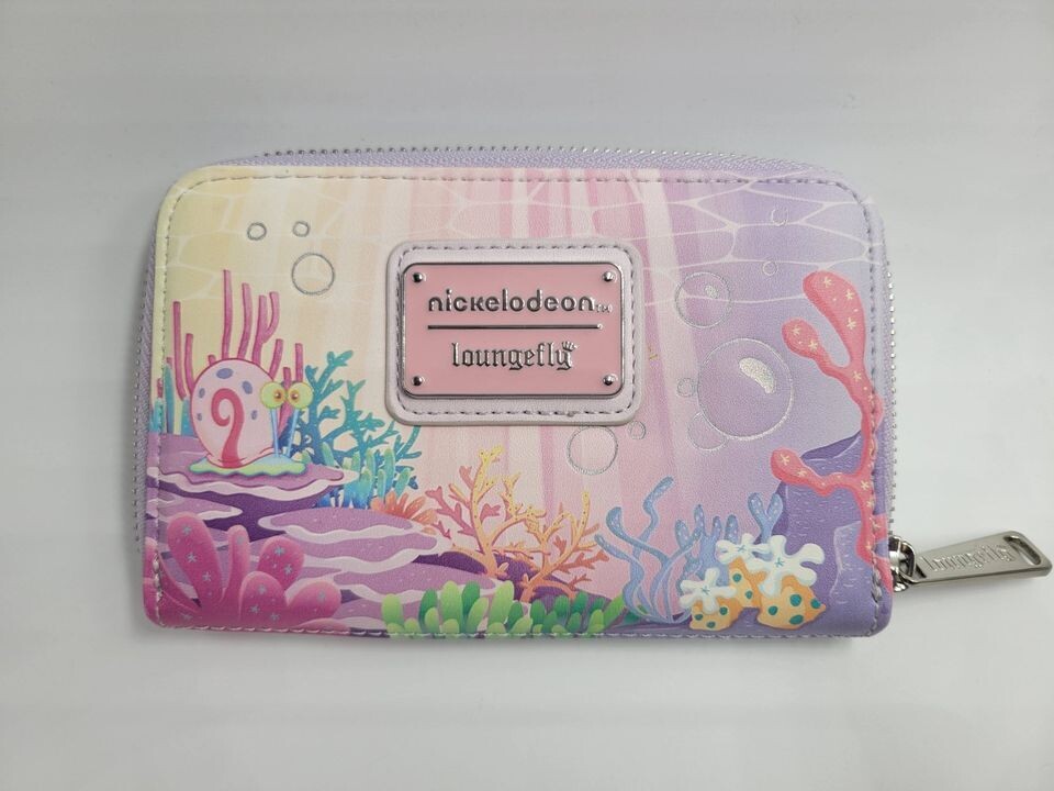 Nickelodeon Loungefly Spongebob Pastal Riding Jellyfish Riding Wallet