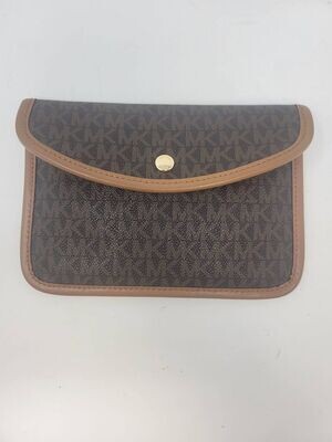 Michael Kors Brown Signature Pouch