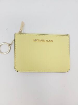 Michael Kors Jet Set Yellow Coin Pouch Keychain