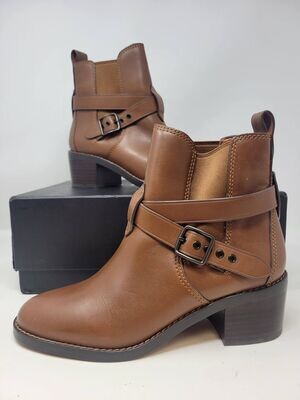 Coach Brown Buckle Chelsea Boots Size 7