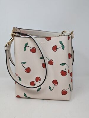 Coach Mollie Bucket 22 Cherry Print Handbag