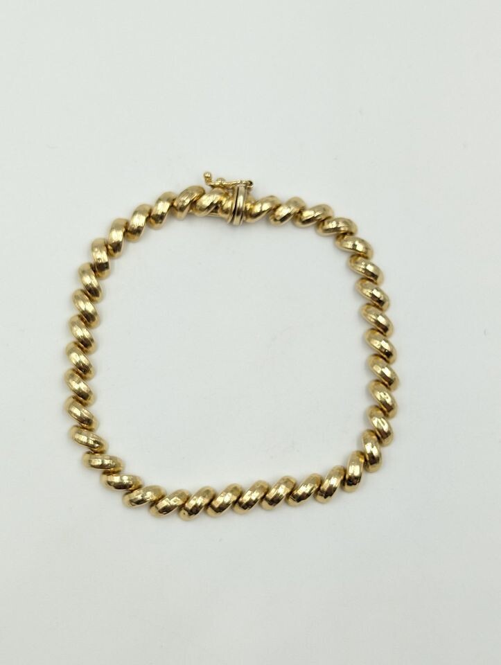 14kt Yellow Gold 7" San Marco Bracelet