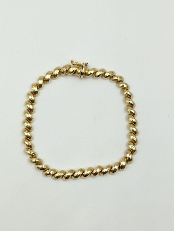 14kt Yellow Gold 7" San Marco Bracelet