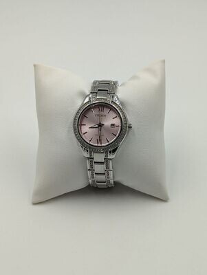 Ladies Citizen Eco Drive Watch w/ Pink Face