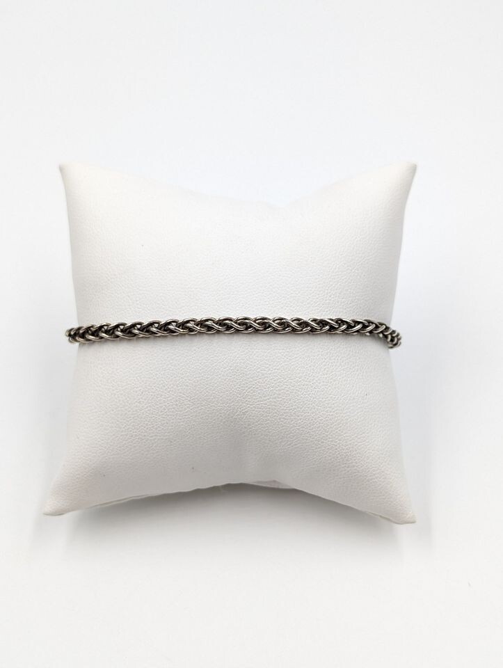 Sterling Silver 8" Wheat Link Bracelet